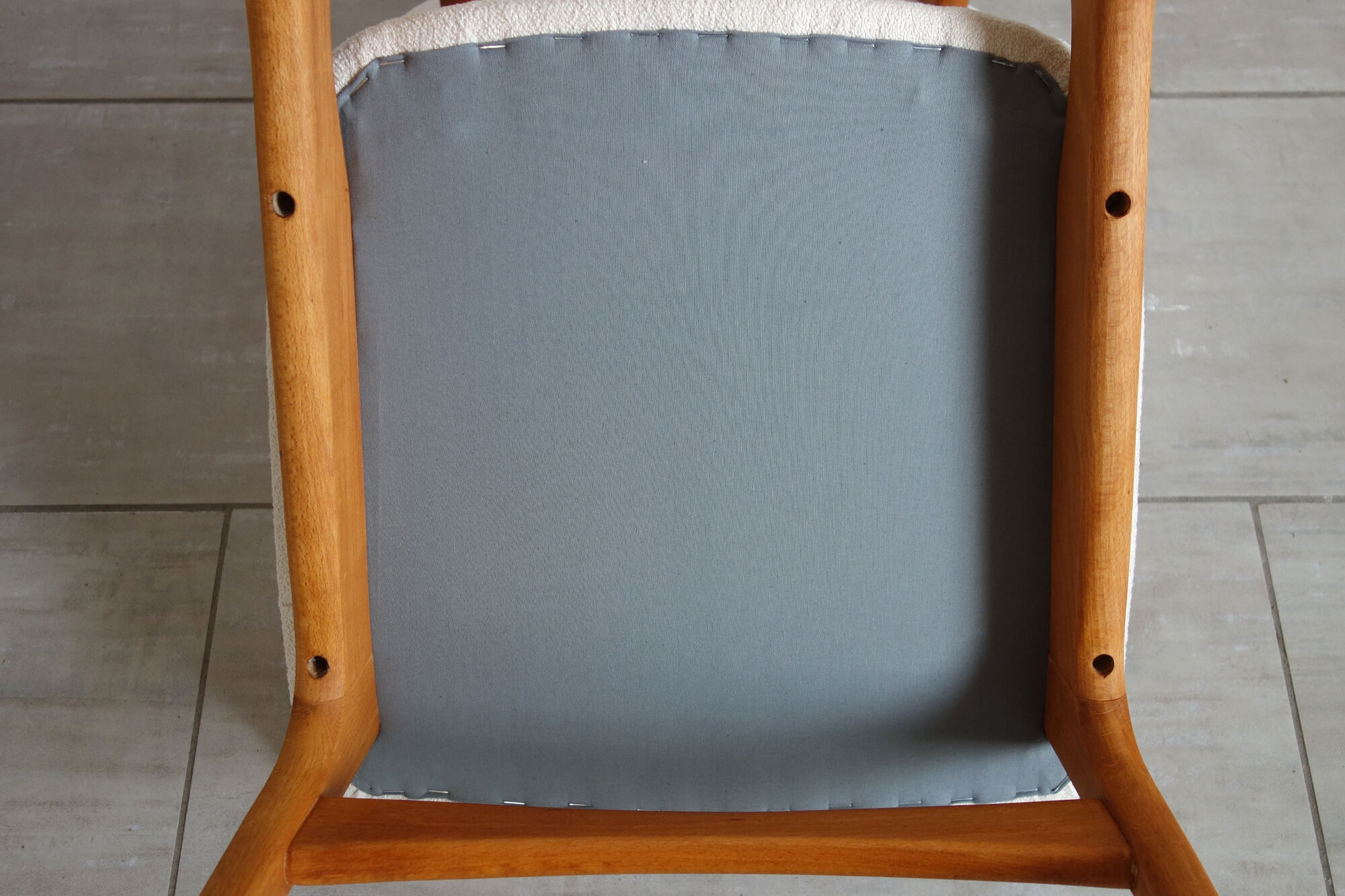 Chaise scandinave restaurée années 60