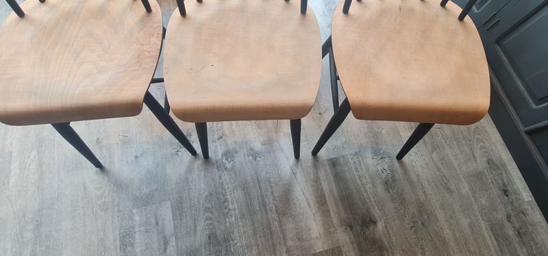 Series of six chairs Fanett by Ilmari Tapiovaara 1960