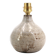 Lampe de potier en grès gris beige signée, céramique artisanale années 70