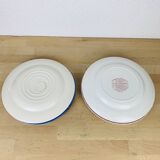 6 Royal Tudor ironstone plates model 17th century England ironstone