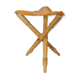 1950 leather folding stool