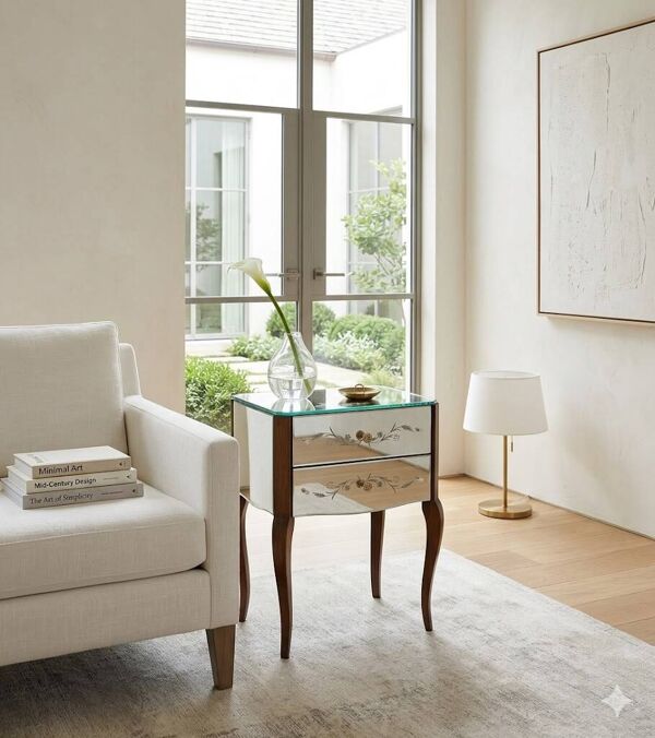 Chevet miroir art déco