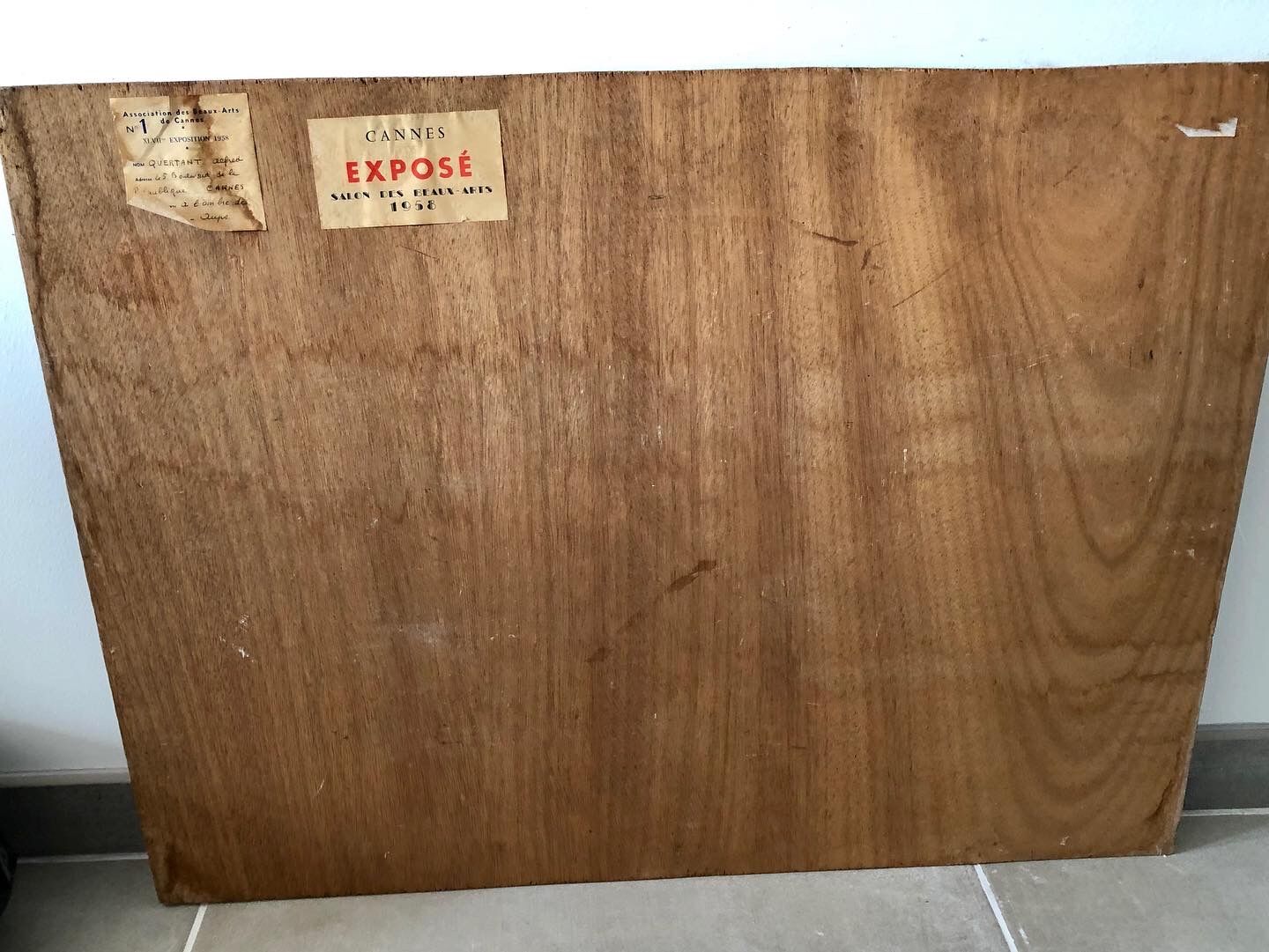 Huile sur bois signée
