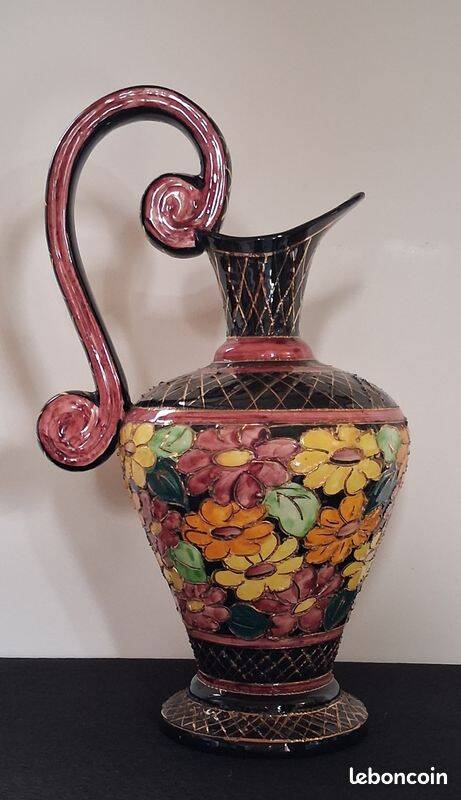 Large jug workshop Fase Vallauris decor Monaco