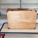 Vintage wooden suitcase
