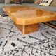Table basse en loupe d'orme, 1970