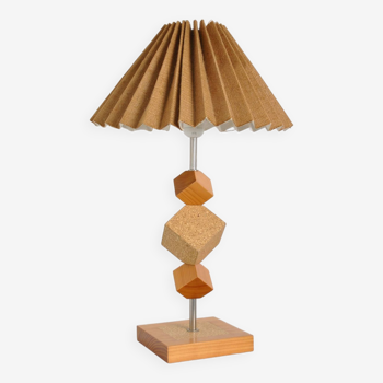 Pine and cork lamp 1980
