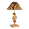Lampe en pin et liège 1980