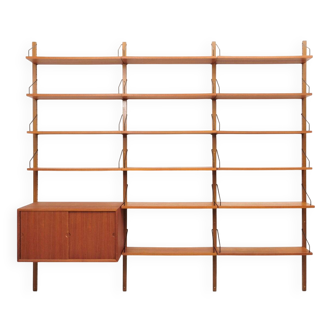 Royal System teak wall shelf by Poul Cadovius for Cado, 1950s