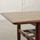 Topform Dutch Design Rosewood Coffee Table with Leather Magazine Holder 60s