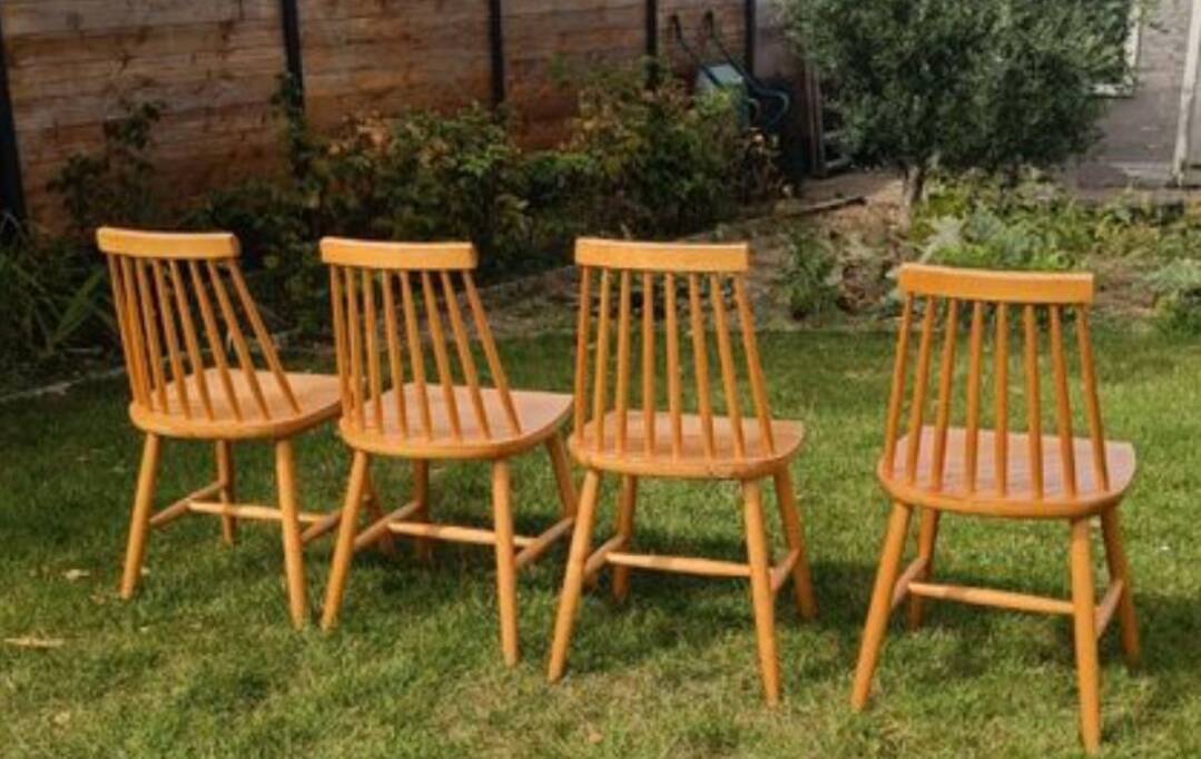 Chaises scandinaves bois