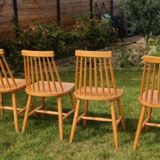 Chaises scandinaves bois