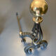 Chenets bronze et fonte
