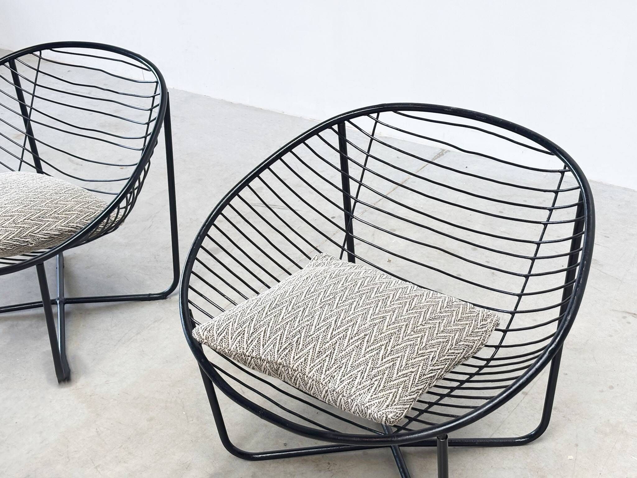 Set of two 1950's lounge chairs by Jean Louis Bonnant