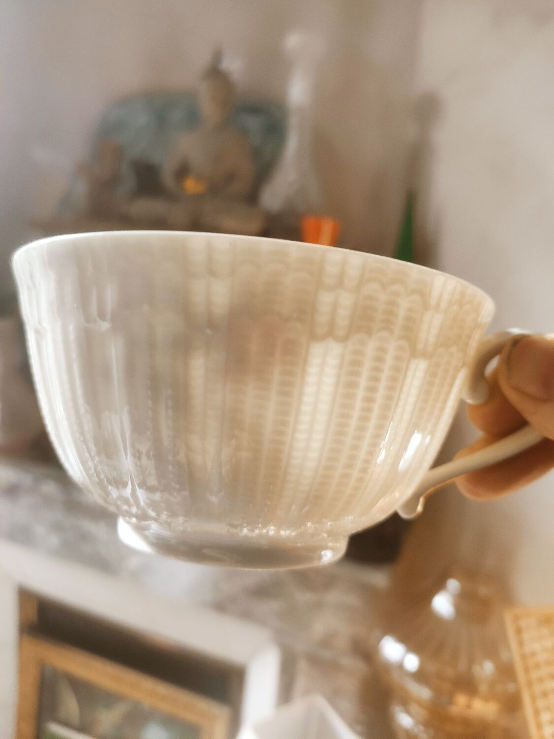 4 tea cups or chocolate in Limoges porcelain
