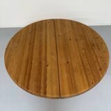Antique solid pine table, Scandinavian design Rainer Daumiller, 70s