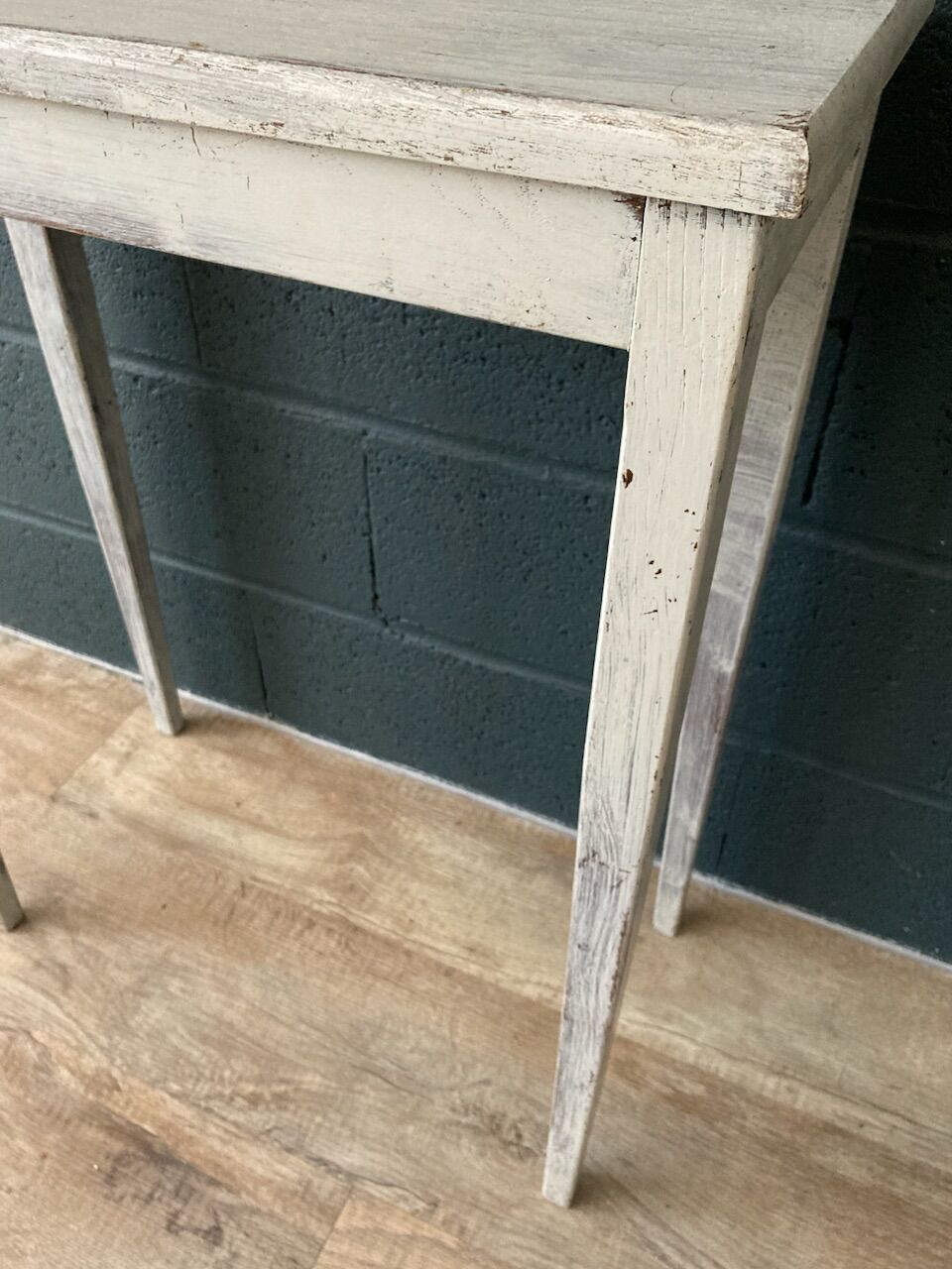 Side table in gray patinated oak
