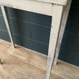 Side table in gray patinated oak