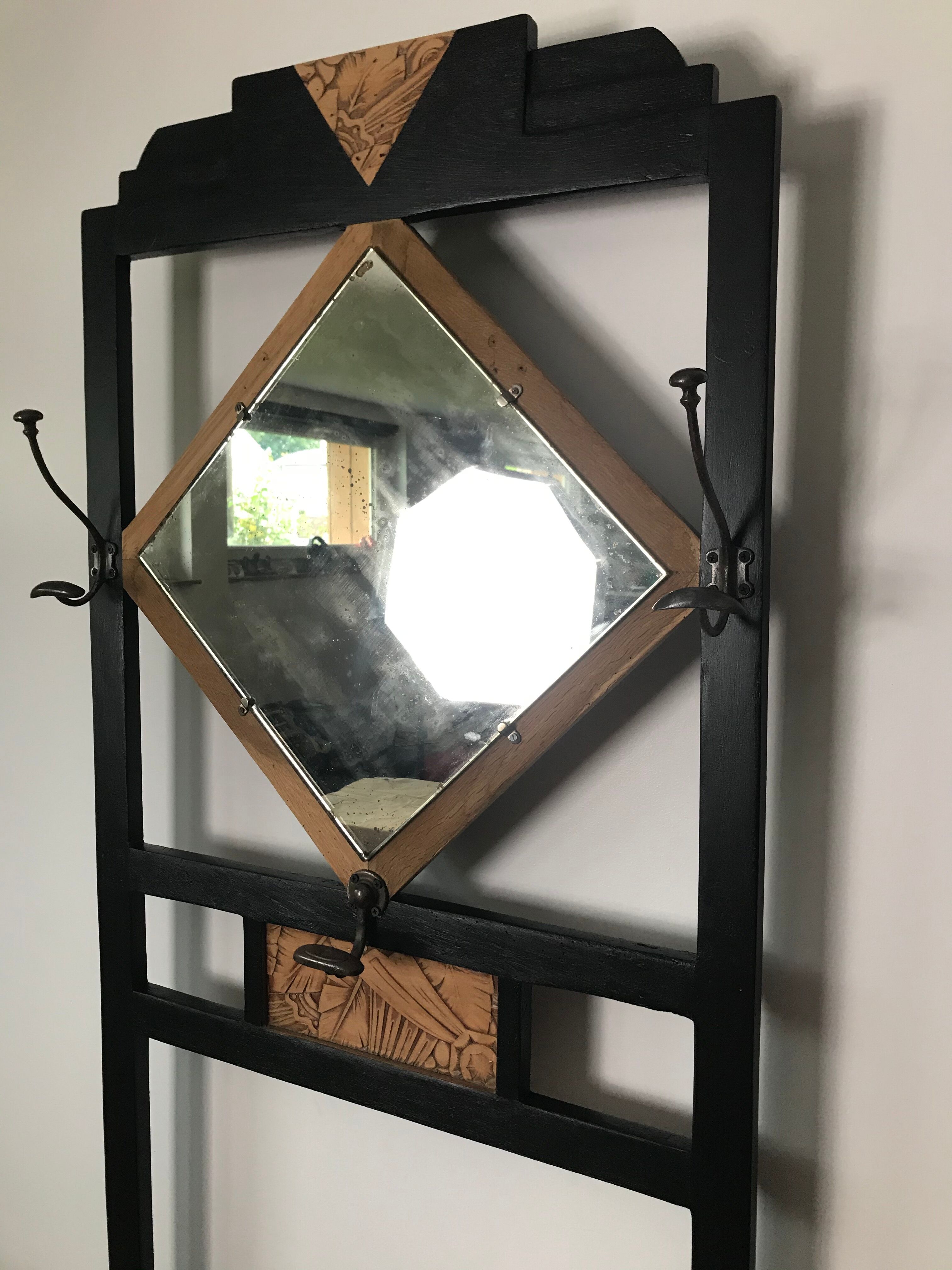 Vintage coat rack cloakroom