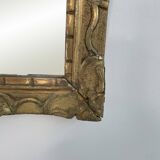 18th century mirror, Louis XVI period, gilded carved wood