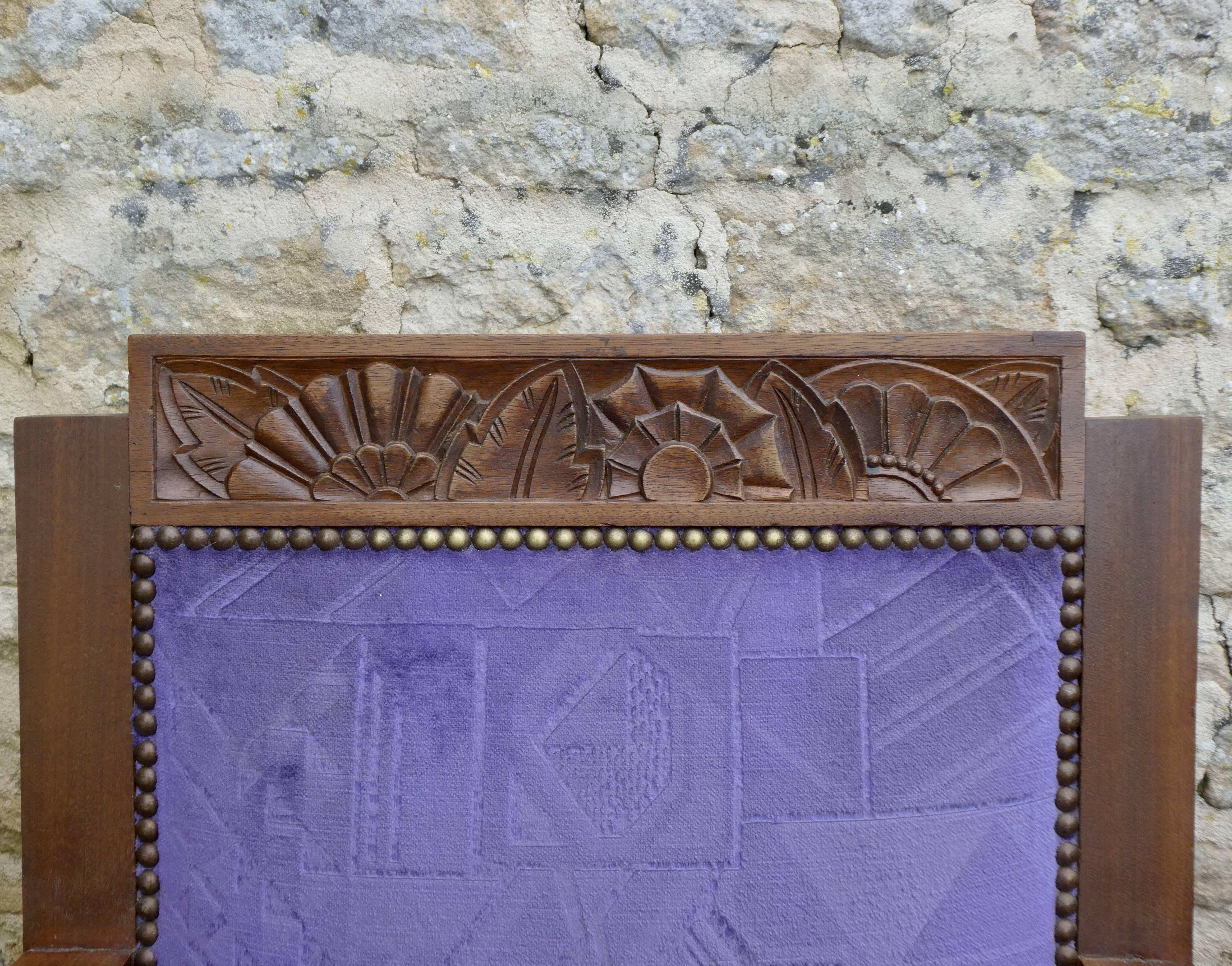 Pair of oak armchairs, Amsterdam School, 1930s