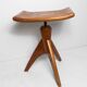 Swiss adjustable piano stool 1945 rocket foot
