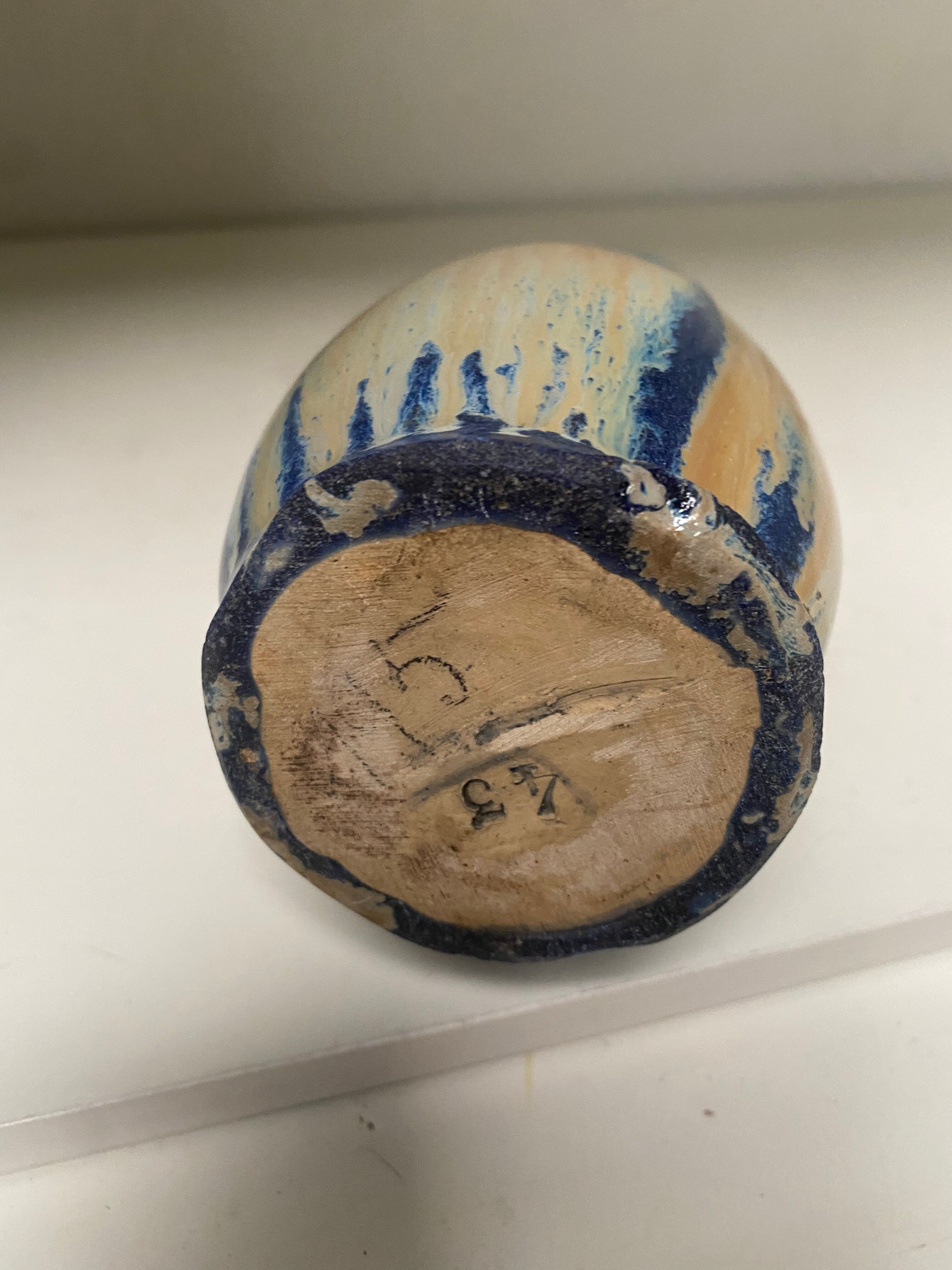 Flame sandstone vase