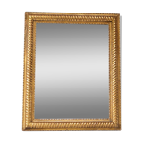 Old mirror with mercury ice gadroons 19th