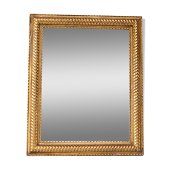 Old mirror with mercury ice gadroons 19th