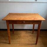 Wooden farmhouse table