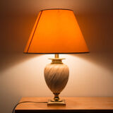 Marble and gold lamp