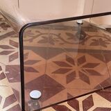 smoked plexi coffee table