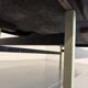 Table basse en céramique émaillée bleue design année 70