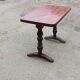 Vintage Bistro Table - Turned Wood - Neo-Rustic 70s Style