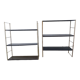 Metal wall string shelves