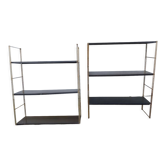 Metal wall string shelves
