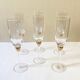 Flûtes à champagne en verre