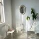 Italian style ceramic flower mirror