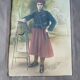 Framed Militaria 1932 large portrait of a Tunisian sharpshooter signed 66 cm X 55 cm