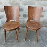 Set of 2 Baumann wooden chairs