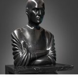 Man bust statue