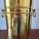Vintage hammered brass umbrella stand – 1970s-80s