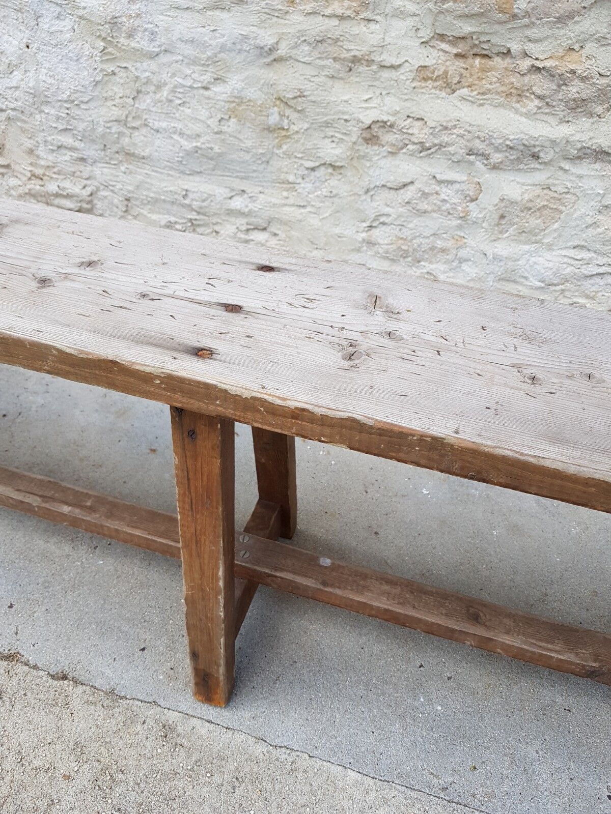 Old farm bench