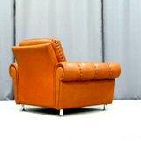 Armchair - Ottoman leather 1960