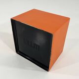 Orange and white stool Il Kubile by MIM Roma, 1970