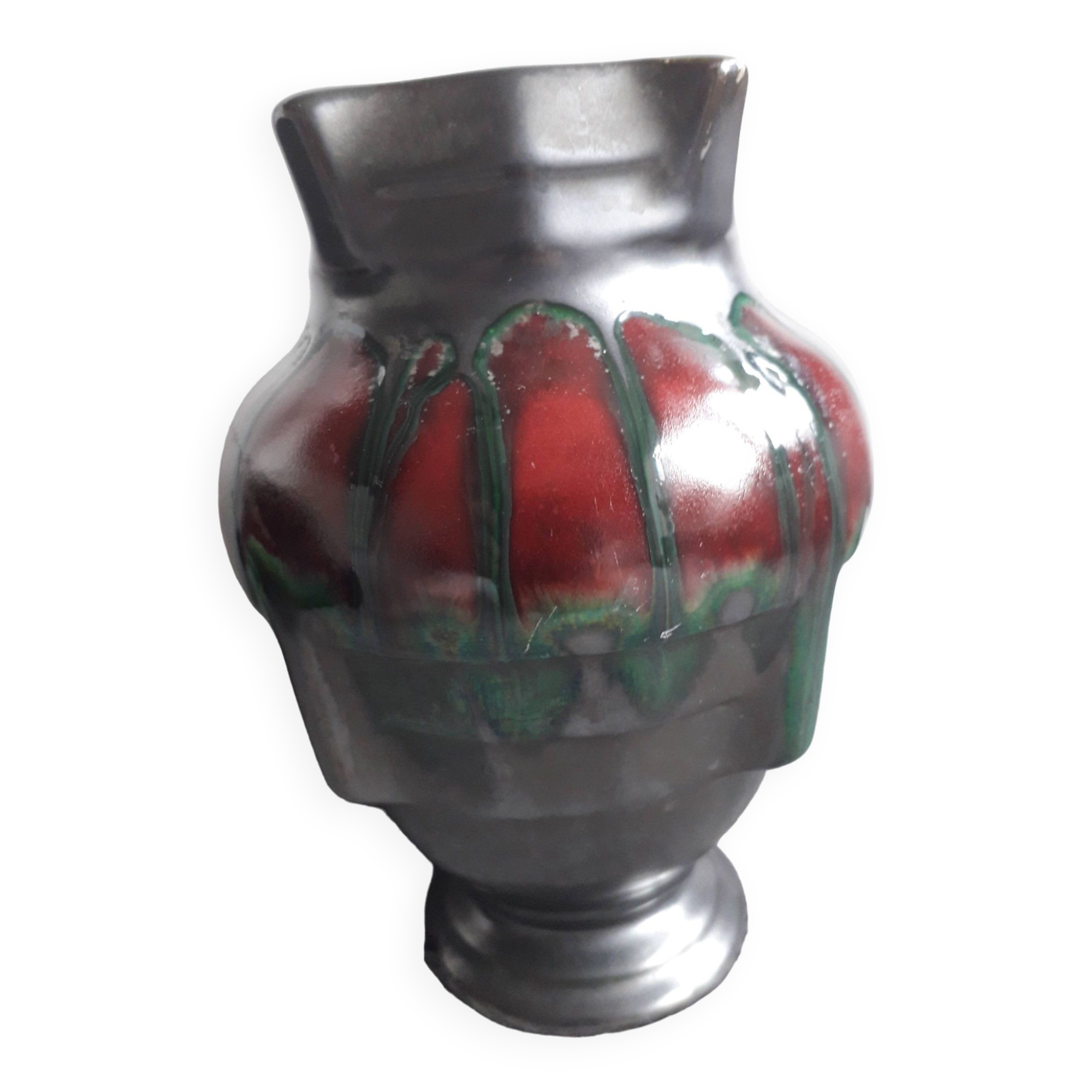 Very original vintage Belgian ceramic vase