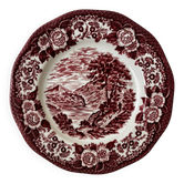 Assiette à dessert anglaise Enoch Wedgwood Lochs of Scotland