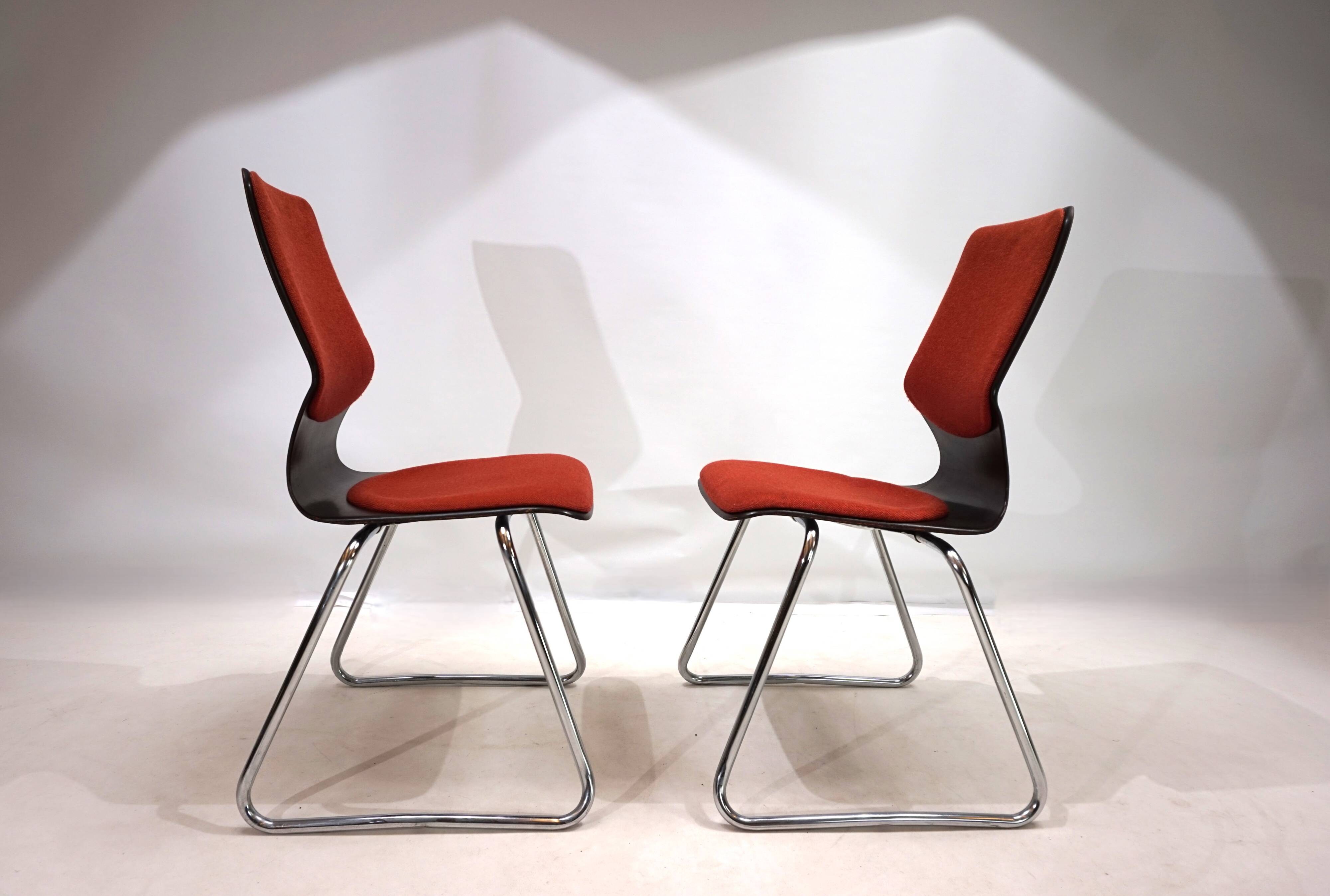 Flötotto set of 2 Pagwood chairs by Elmar Flötotto