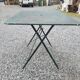 Old folding iron garden table
