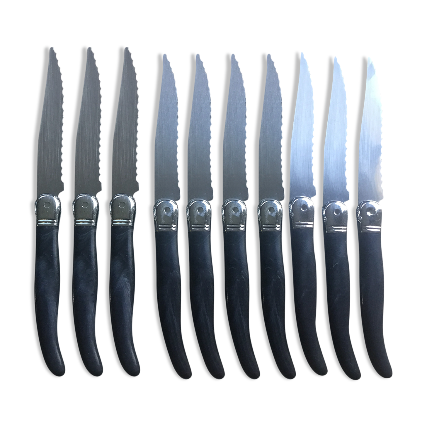 Set of 10 Laguiole Knives